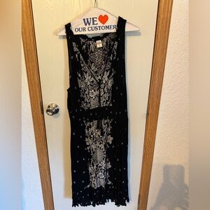 Black and White Floral Dress